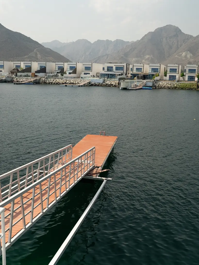 Pier and mountains