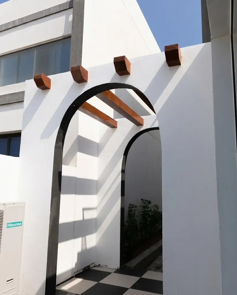 Arched entrance