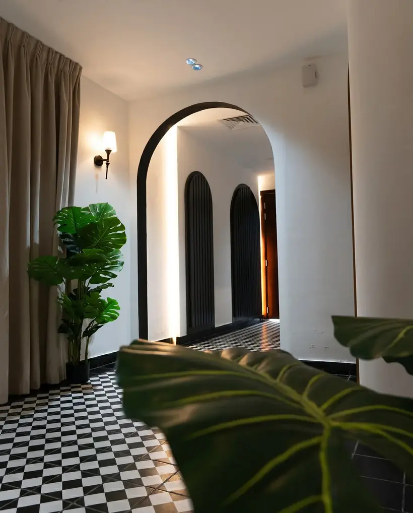 Jungle-themed interior