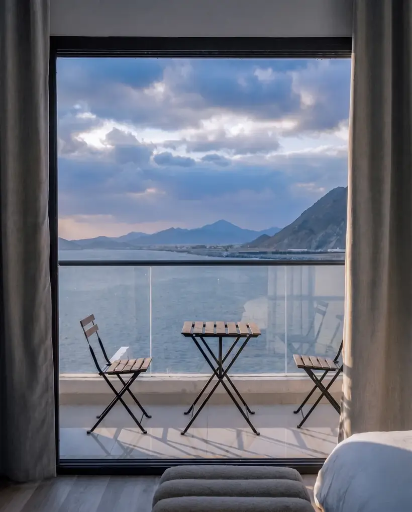 Bedroom balcony with sea view