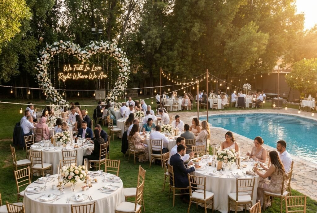 out door wedding at greenland farm