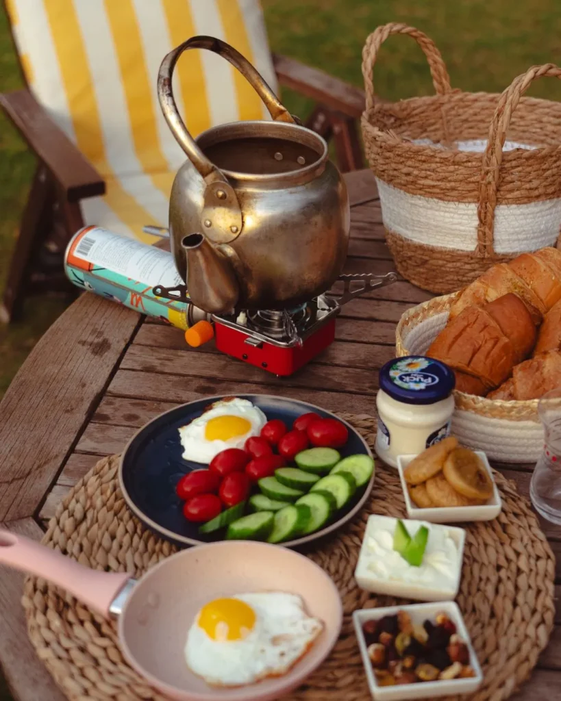 prepared breakfast at greenland farm