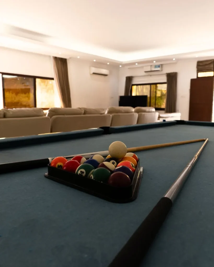 pool table at greenland farm